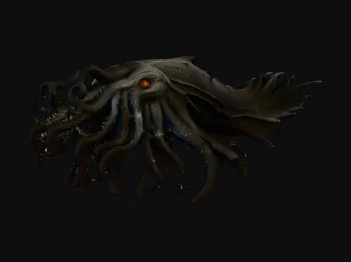 3D model for Lovecraftian Leviathan(myth/modern)
400–1,500 ft (120–450 m)