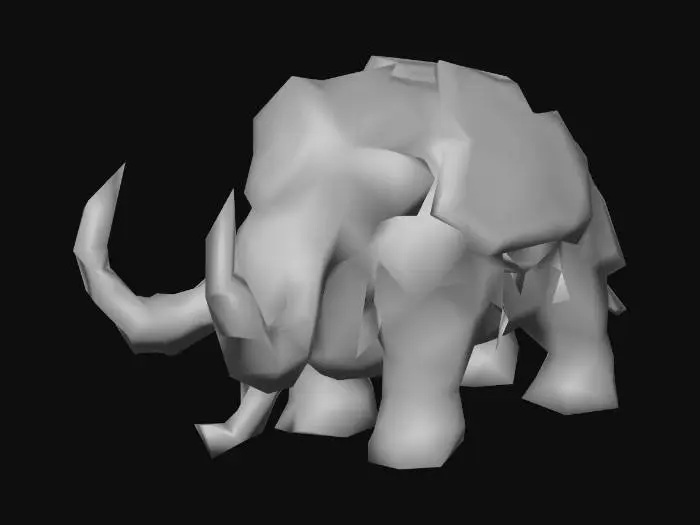 3D model for 6.Runed War Mammoth (Siege Unit)