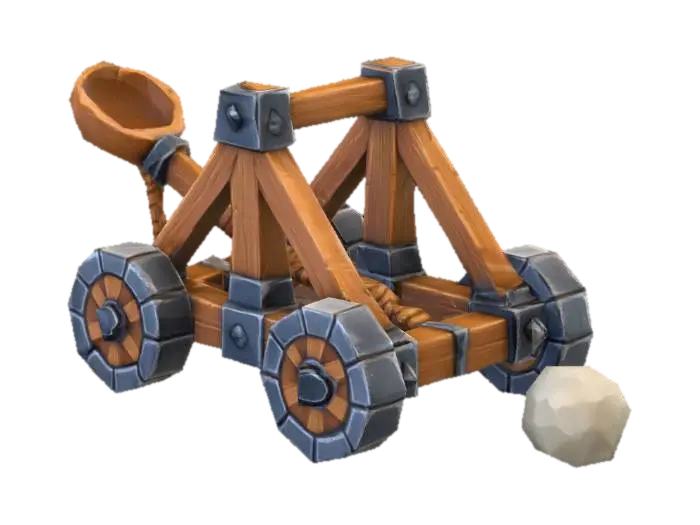 6.Catapult (Siege Unit) Crownguard (Medieval Humans) का AI द्वारा बनाया गया 3D मॉडल