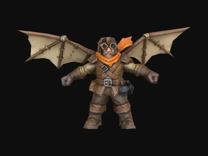 3D model for 5.Sky Pirate (Flying Unit) Crownguard (Medieval Humans)