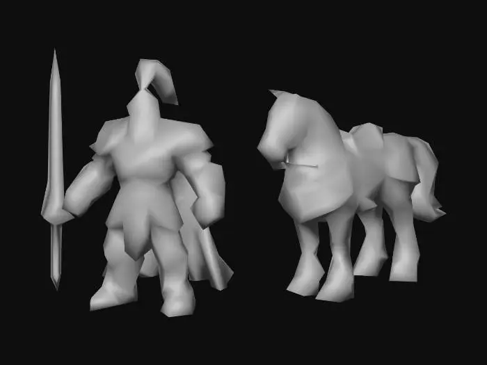 3D model for 4.Knight (Secondary Unit – Elite Melee) Crownguard (Medieval Humans)