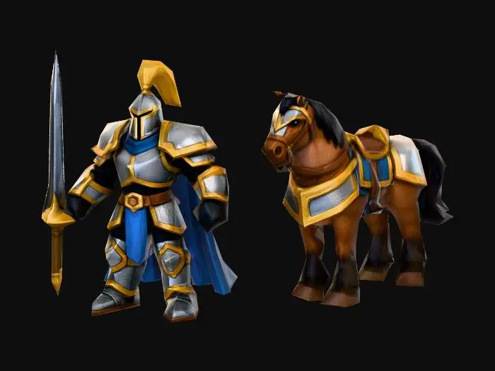 3D model for 4.Knight (Secondary Unit – Elite Melee) Crownguard (Medieval Humans)