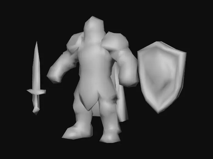 3D model for 1.Footman (Warrior) Crownguard (Medieval Humans)