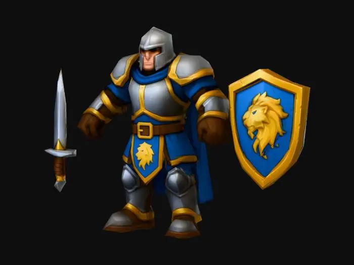 3D model for 1.Footman (Warrior) Crownguard (Medieval Humans)