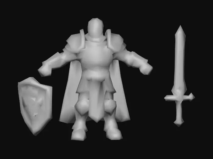3D model for 7.King Gallahad (Strength Hero) Crownguard (Medieval Humans)