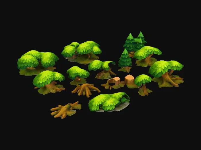 3D model for Enchanted Forest Elements