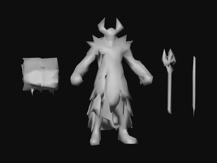 3D model for 7.Neraxis, the Burned Future(Intelligence Hero)(Demons (Infernal)
)