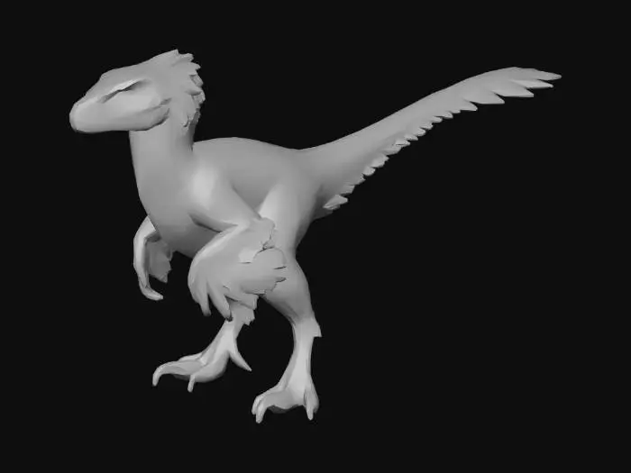 3D model for Velociraptor (feathered)