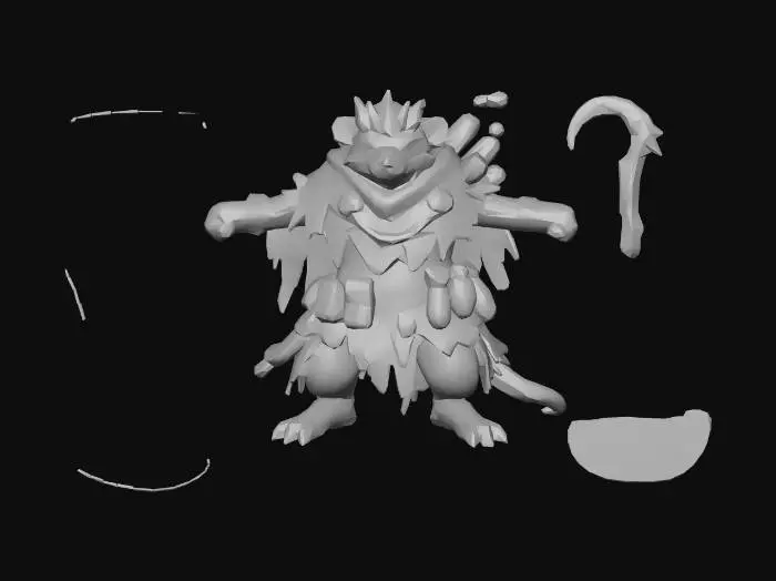 3D model for 🐀 Ratchem the Scavenger King (Hero – Ambush Specialist) tinkerfolk