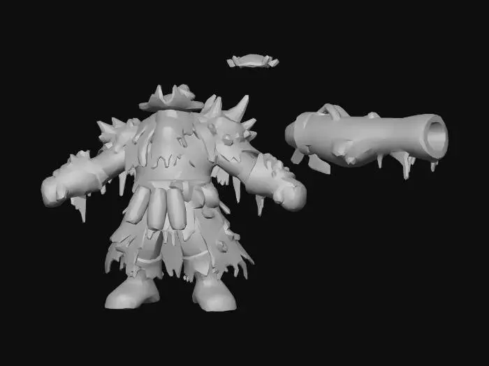 3D model for Dreadtide Kravos - The Abyssal Gunner