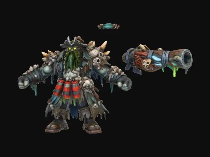 3D model for Dreadtide Kravos - The Abyssal Gunner