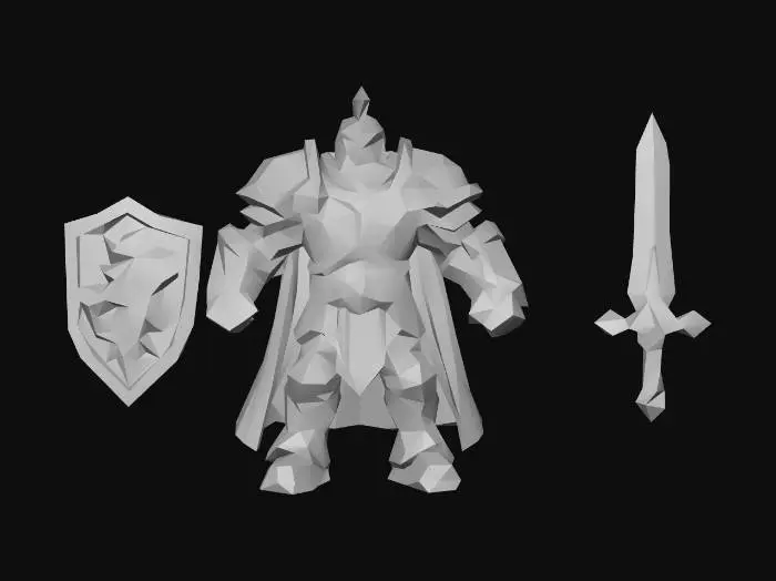 3D model for 7.Sir Gallahad (Strength Hero) Crownguard (Medieval Humans)