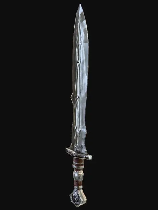 3D model for Tide-Caller Cutlass	Hilt is a nautilus shell; blade seems carved from frozen sea foam, flecked with salt crystals.,extremely detailed, high sharp resolution texture, hyperrealistic, 