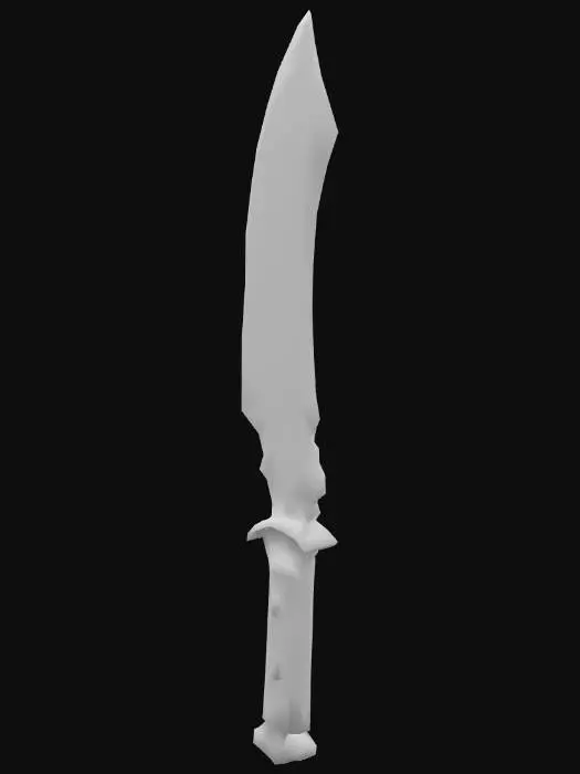 3D model for 	Scrapyard Shiv,Rusty dagger,low poly,like world of warcraft