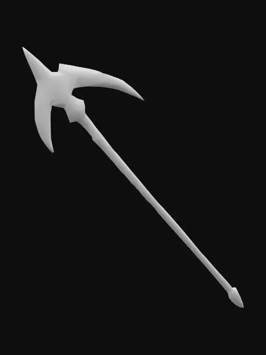 3D model for Frostmourn Scythe-Sword – crescent tip forever rimed with hoarfrost; breath fogs when it’s unsheathed...sword,low poly,like world of warcraft