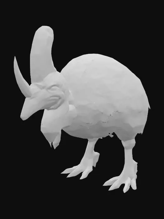 3D model for Cerulean Cassowary