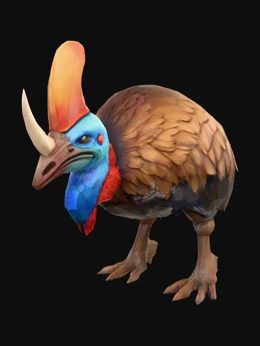 3D model for Cerulean Cassowary