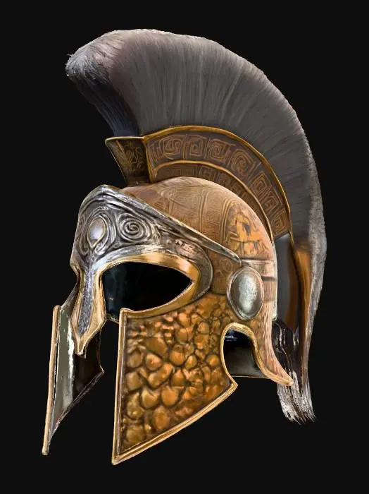 3D model for Aztec-Spartan Warrior Helmet