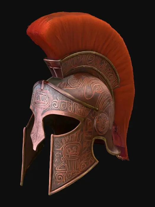 3D model for Aztec-Spartan Warrior Helmet