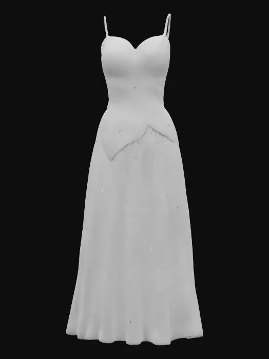 3D model for Sunset Blossom Dress