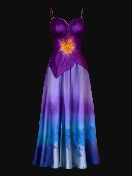 3D model for Sunset Blossom Dress