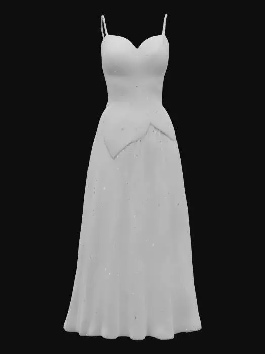 3D model for Sunset Blossom Dress