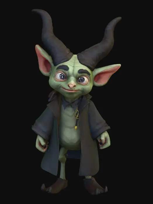 3D model for low poly harry potter like imp