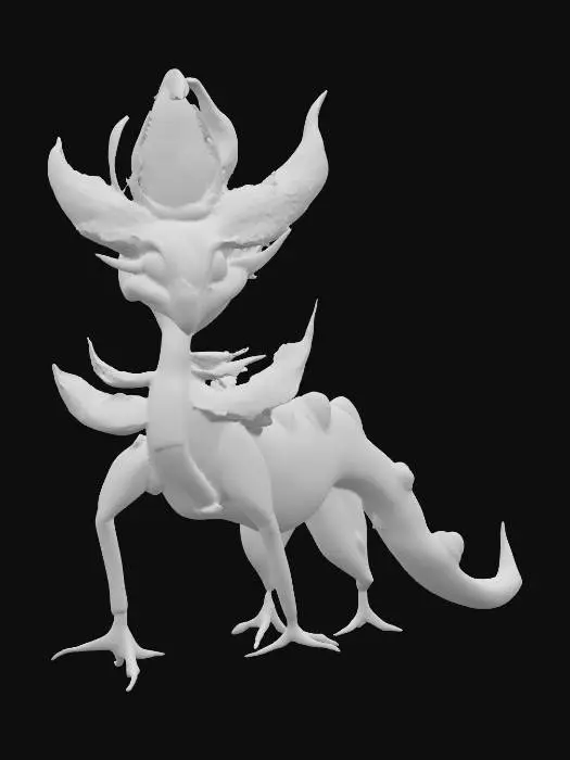 3D model for Blazing Mystic Creature