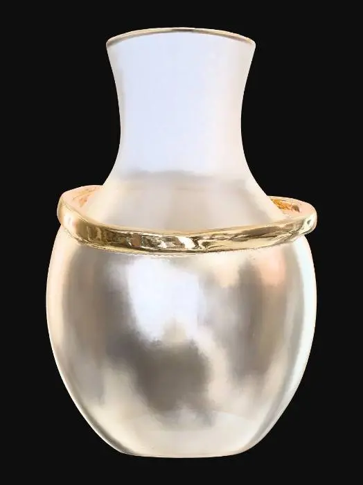 3D model for Floating rings vase – stacked offset rings forming a hollow tube.#PBR#