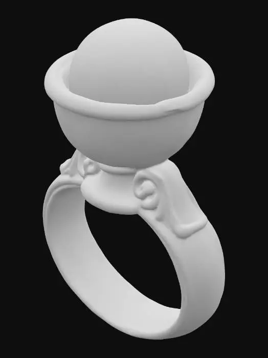 3D model for #PBR#, Crimson Radiance Ring