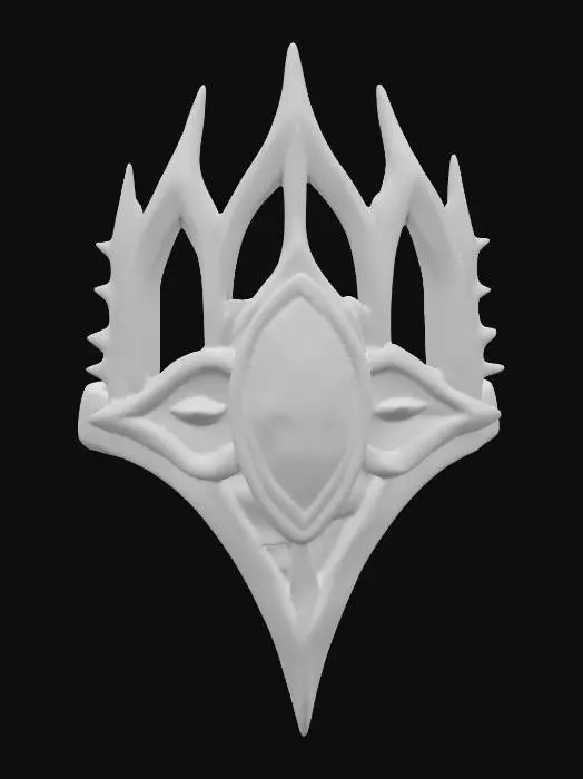 3D model for Emerald Crown Ring, #PBR#