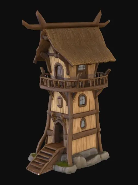 3D model for Viking RTS Building
Watchtower – wooden tower