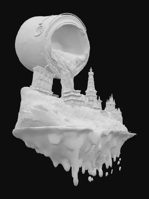 3D model for Creative Landscape Art