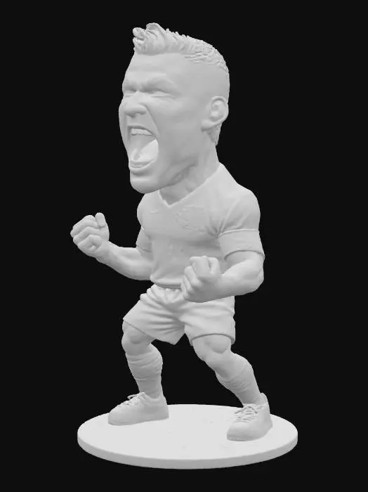 3D model for Victorious Footballer Caricature