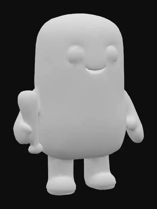 3D model for Smiling Plush Creature