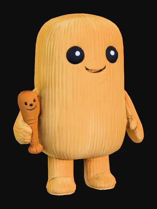 3D model for Smiling Plush Creature