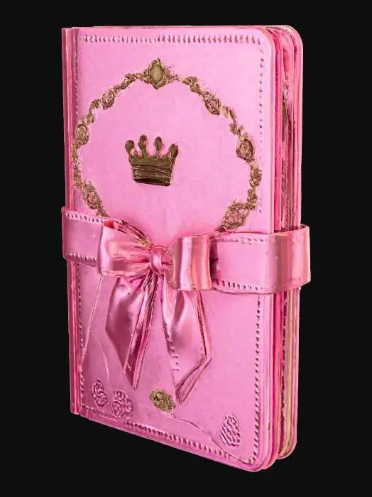3D model for CUTE PRINCESS JOURNAL, PINK, NO TEXT
