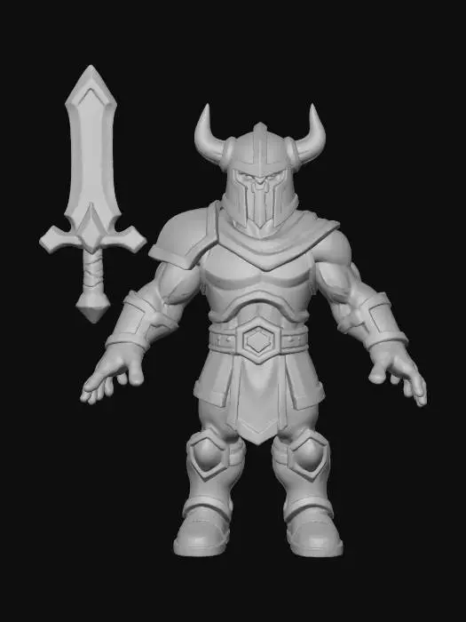 3D model for 1. **(HERO,SPECIAL CHARACTER)Maximus the Lawbringer:** A renowned gladiator who enforces a strict code of honor