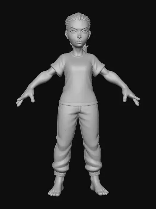 3D model for Determined Stance