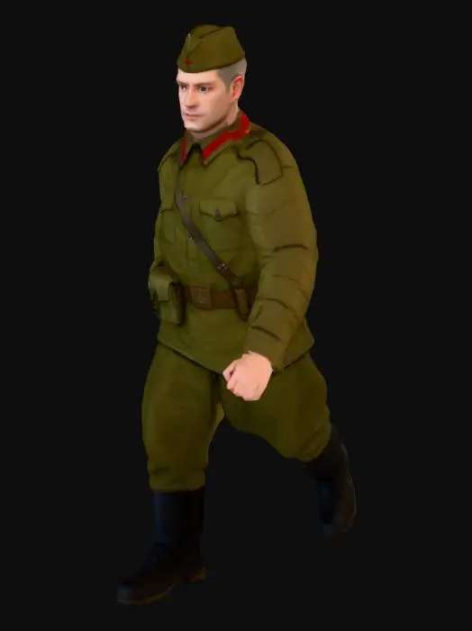 3D model for ww2 soviet soldier
