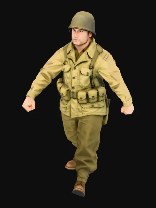 3D model for ww2 american soldier