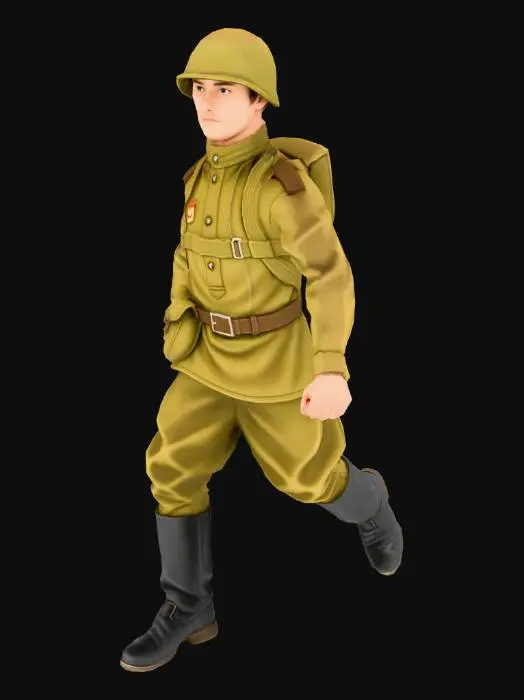 3D model for ww2 american soldier