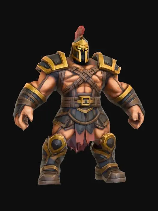 3D model for 7.King Leonidas (Strength Hero unit) Spartans (Elite Ancient Warriors)