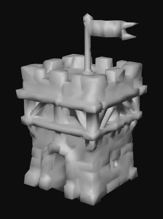 3D model for (keep building)1.Village Keep(Tier 1)