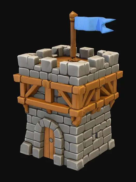 3D model for (keep building)1.Village Keep(Tier 1)
