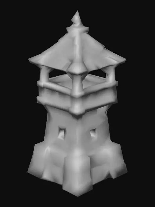 3D model for (tower building)2.Guard Tower(Tier 2) Crownguard (Medieval Humans)