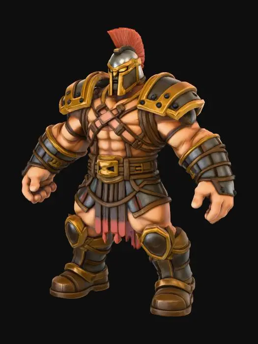 3D model for 7.King Leonidas (Strength Hero unit) Spartans (Elite Ancient Warriors)