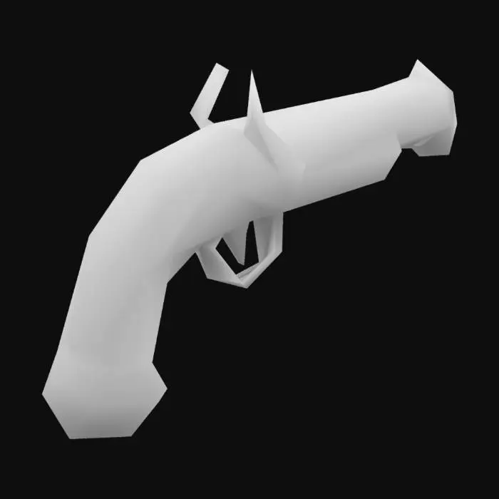 3D model for Blunderbuss Pistol Emoji