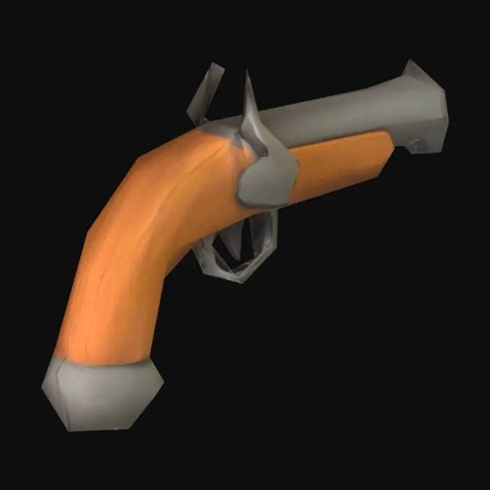3D model for Blunderbuss Pistol Emoji