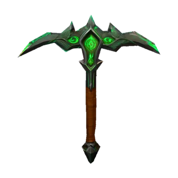Eldritch Pickaxe 3D model, vytvořený pomocí AI